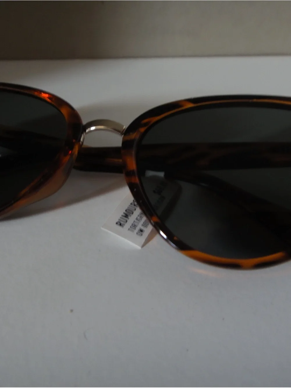 Quay Australia Tortoise Cat-Eye Sunglasses with Dark Lenses